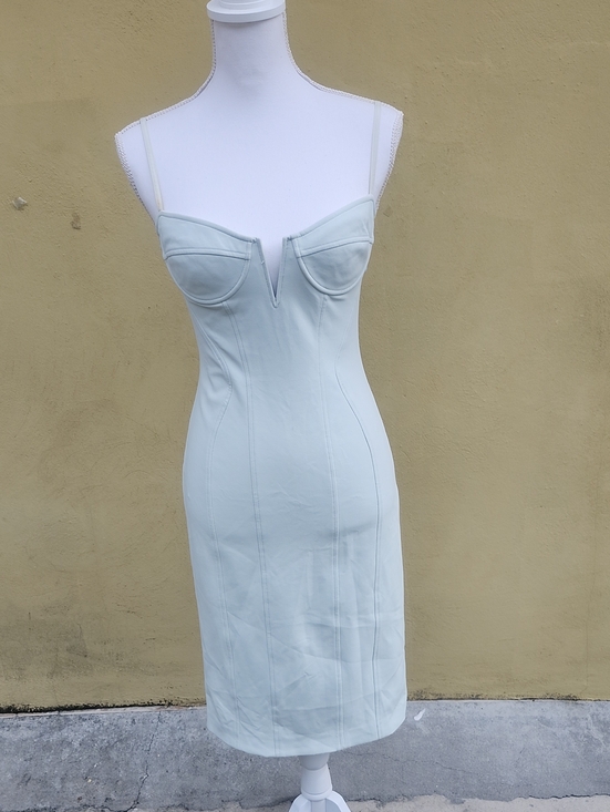 Alexander Wang Dresses & Skirts - Alexander Wang Mint Green Midi Bodycon Dress with V-Notch Bust
